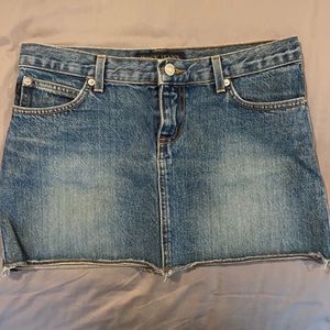 Juicy Couture denim skirt.